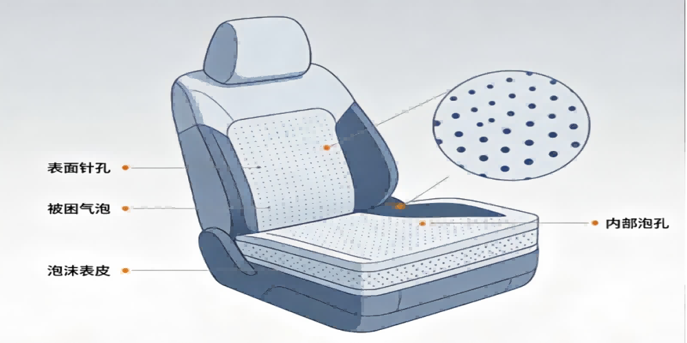 Tiny pinholes all over the car seat foam! What's going wrong? 